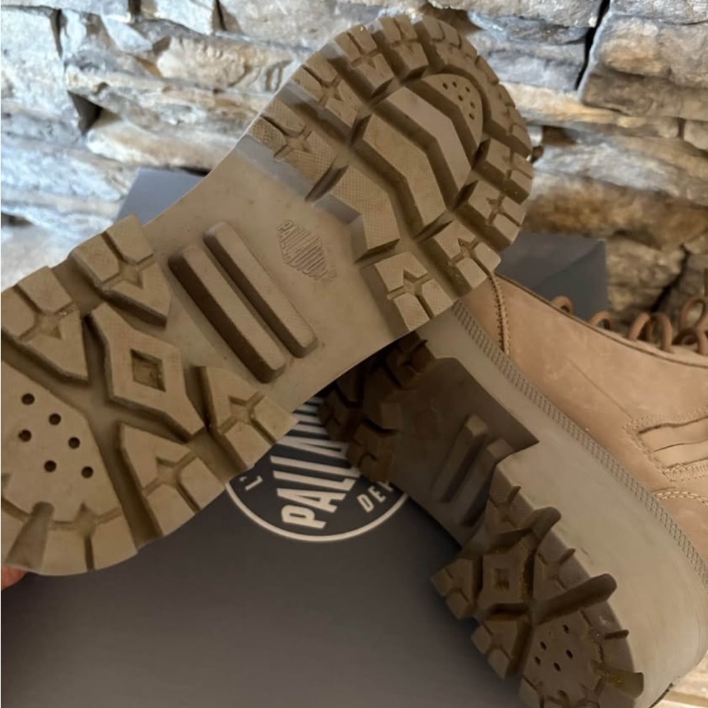 Palladium Women's Brown Combat Boots - Picture 6 of 6